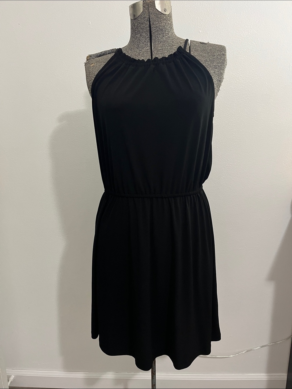 Banana Republic Black Halter Mini Dress